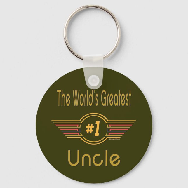 World's Greatest Uncle Keychain (Front)
