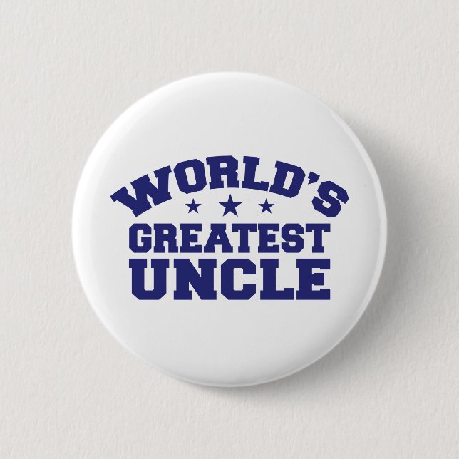World's Greatest Uncle Pinback Button (Front)
