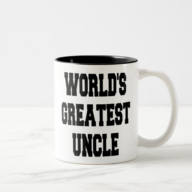 Worlds Greatest Uncle Two-Tone Coffee Mug (Right)