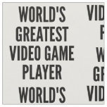 Worlds Greatest Video Game Player Fabric