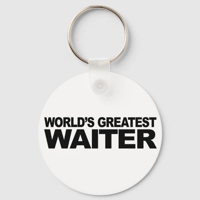 World's Greatest Waiter Keychain (Front)