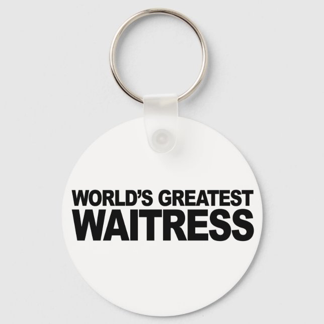 World's Greatest Waitress Keychain (Front)