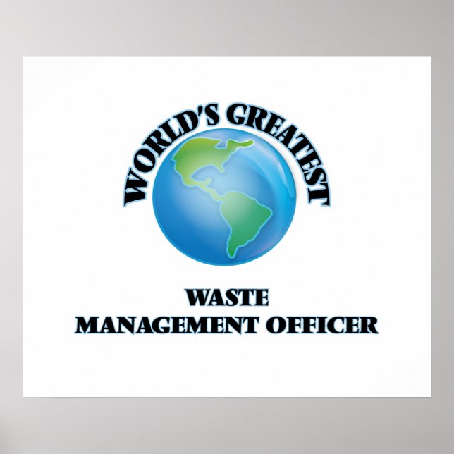 World's Greatest Waste Management Officer Poster (Front)