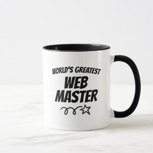 Worlds Greatest Web Master coffee mug gift