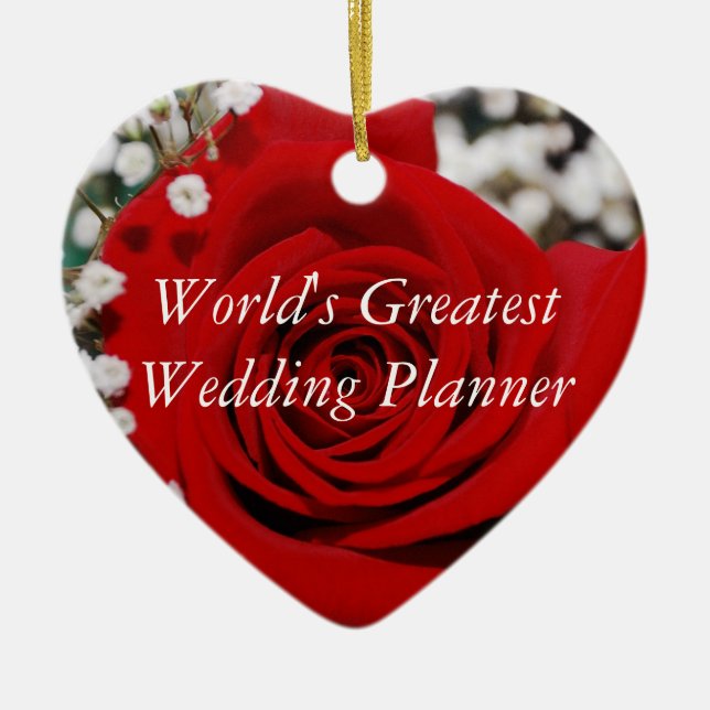 Worlds Greatest Wedding Planner Ornament (Front)