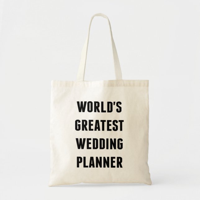 Worlds Greatest Wedding Planner Tote Bag (Front)