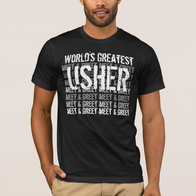 World's Greatest Wedding Usher T-Shirt (Front)