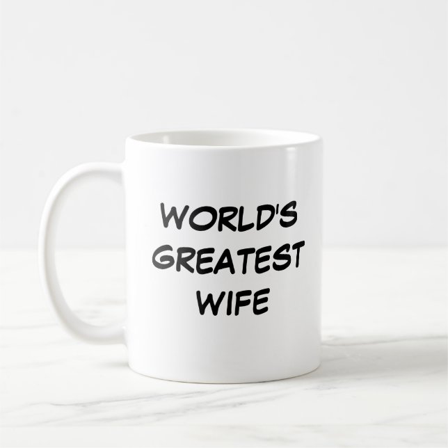 "World's Greatest Wife" Mug (Left)