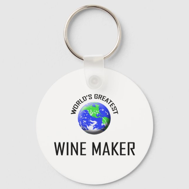 World's Greatest Wine Maker Keychain (Front)