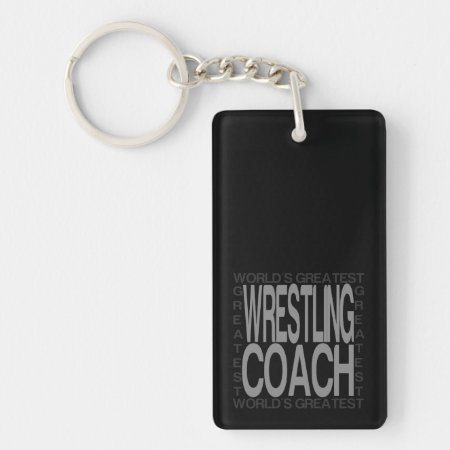 Worlds Greatest Wrestling Coach Keychain