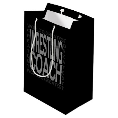 Worlds Greatest Wrestling Coach Medium Gift Bag