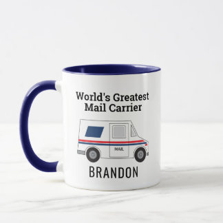 World's Greatet Mail Carrier Personal Mail Truck Mug
