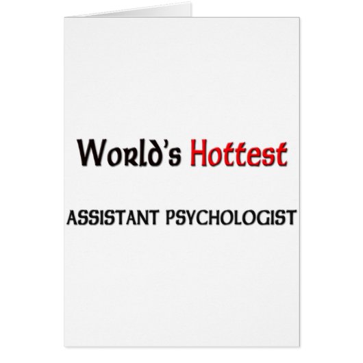 Worlds Hottest Assistant Psychologist Cards (Front)