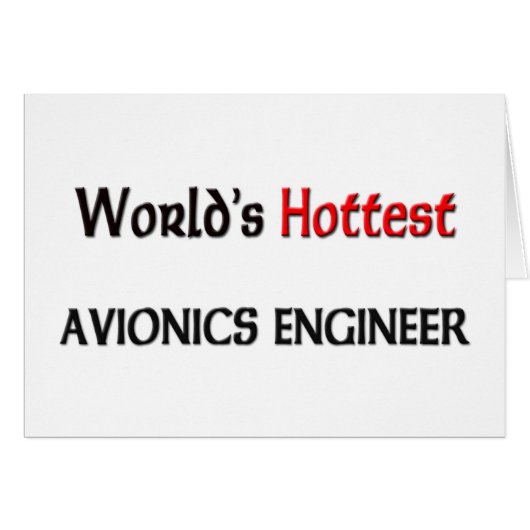 Worlds Hottest Avionics Engineer Cards (Front Horizontal)