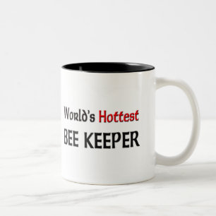 Worlds Hottest Bee Keeper Two-Tone Coffee Mug