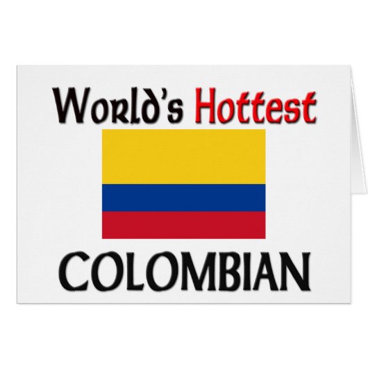 World's Hottest Colombian Cards (Front Horizontal)