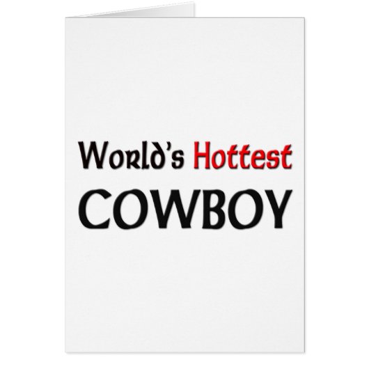 Worlds Hottest Cowboy Cards (Front)