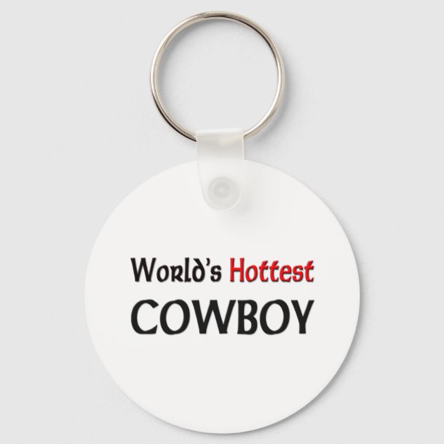 Worlds Hottest Cowboy Keychain (Front)