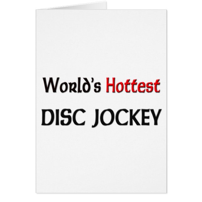 Worlds Hottest Disc Jockey Cards (Front)