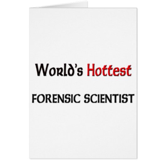 Worlds Hottest Forensic Scientist Cards (Front)