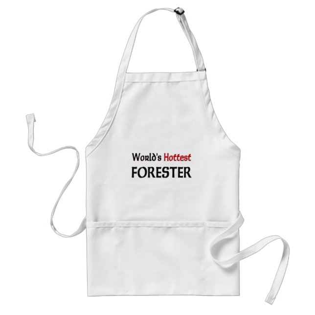 Worlds Hottest Forester Adult Apron (Front)