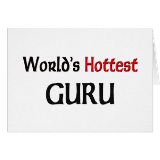 Worlds Hottest Guru Cards (Front Horizontal)