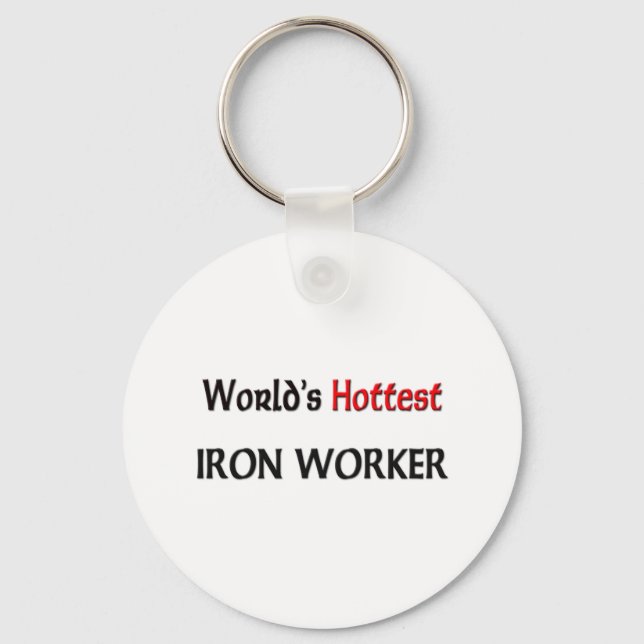 Worlds Hottest Iron Worker Keychain (Front)