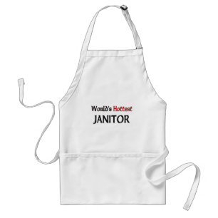 Worlds Hottest Janitor Adult Apron