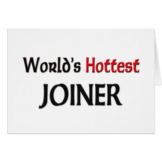 Worlds Hottest Joiner Cards (Front Horizontal)