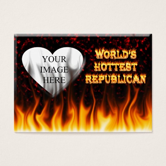 World's Hottest Korean fire and flames red marble Business Card