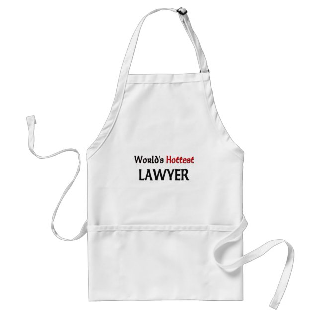Worlds Hottest Lawyer Adult Apron (Front)