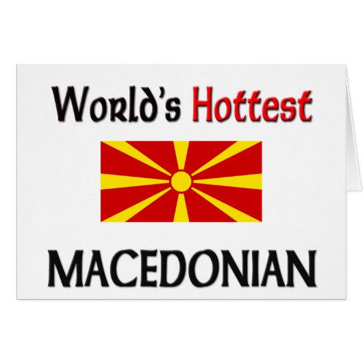 World's Hottest Macedonian Cards (Front Horizontal)