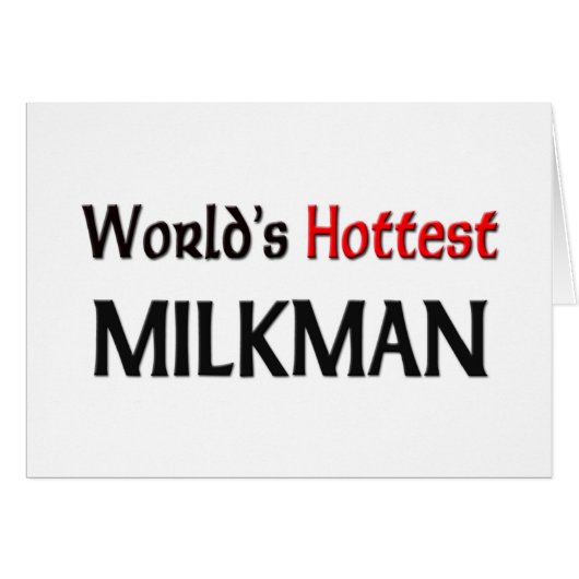 Worlds Hottest Milkman Cards (Front Horizontal)