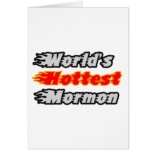 World's Hottest Mormon Cards (Front)