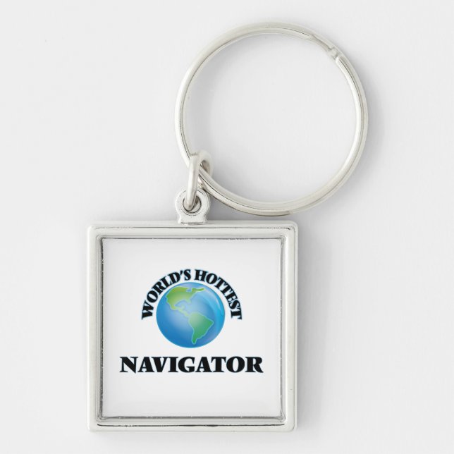 World's Hottest Navigator Keychain (Front)