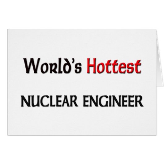 Worlds Hottest Nuclear Engineer Cards (Front Horizontal)
