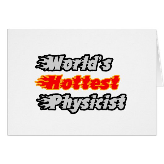 World's Hottest Physicist Cards (Front Horizontal)