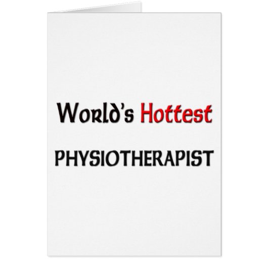 Worlds Hottest Physiotherapist Cards (Front)