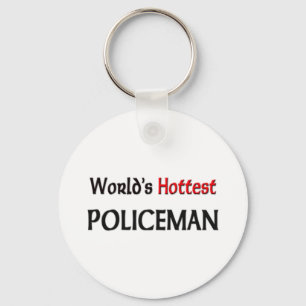 Worlds Hottest Policeman Keychain