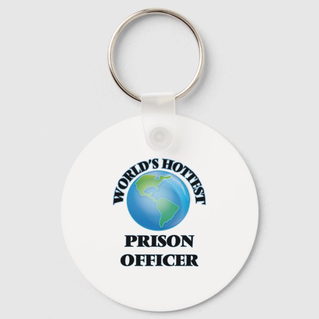 World's Hottest Prison Officer Keychain (Front)