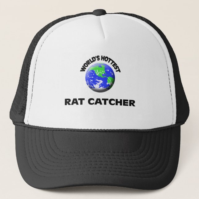 World's Hottest Rat Catcher Trucker Hat (Front)