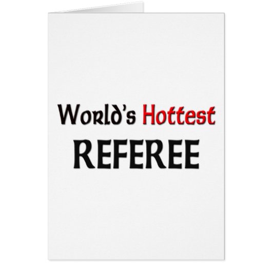 Worlds Hottest Referee Cards (Front)