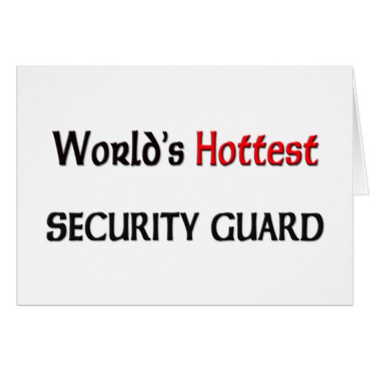 Worlds Hottest Security Guard Cards (Front Horizontal)