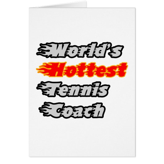World's Hottest Tennis Coach Cards (Front)