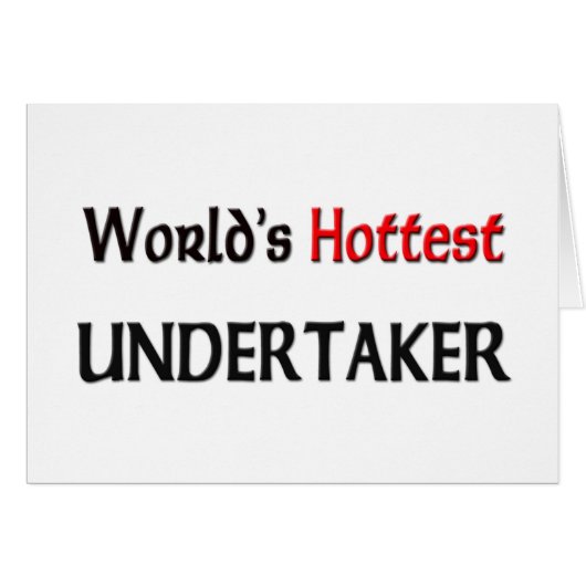 World's Hottest Undertaker Cards (Front Horizontal)