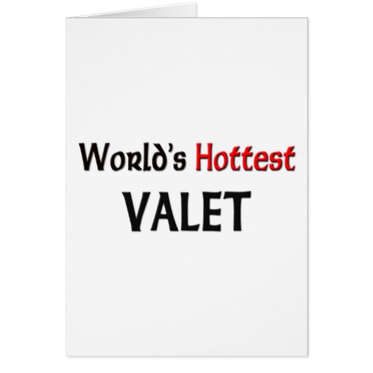 World's Hottest Valet Cards (Front)