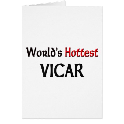 World's Hottest Vicar Cards (Front)