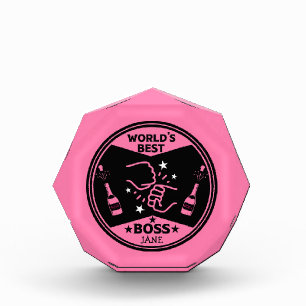 World's lady Greatest Boss Acrylic Award