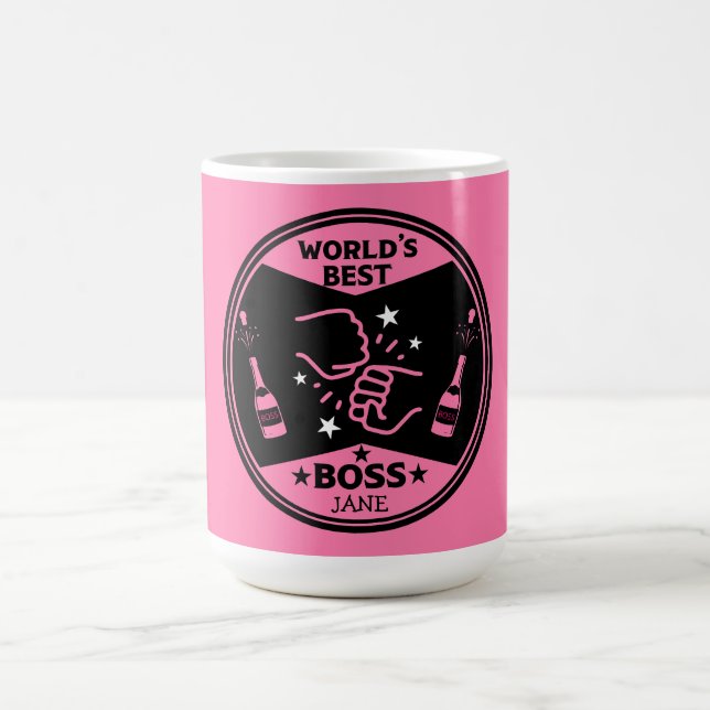 World's lady Greatest Boss Coffee Mug (Center)