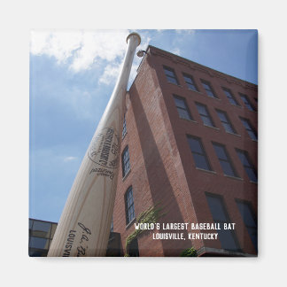 World's Largest Baseball Bat Refrigerator Magnet